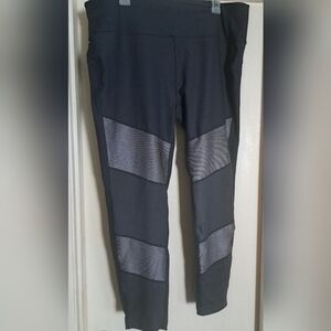 Avia Compression Workout Pants Leggings In Greystone Women's Size XXL/2XG (20)
